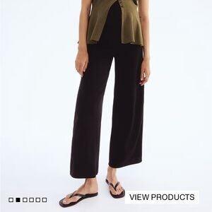 H&M Black Wide-Leg Pants maternity